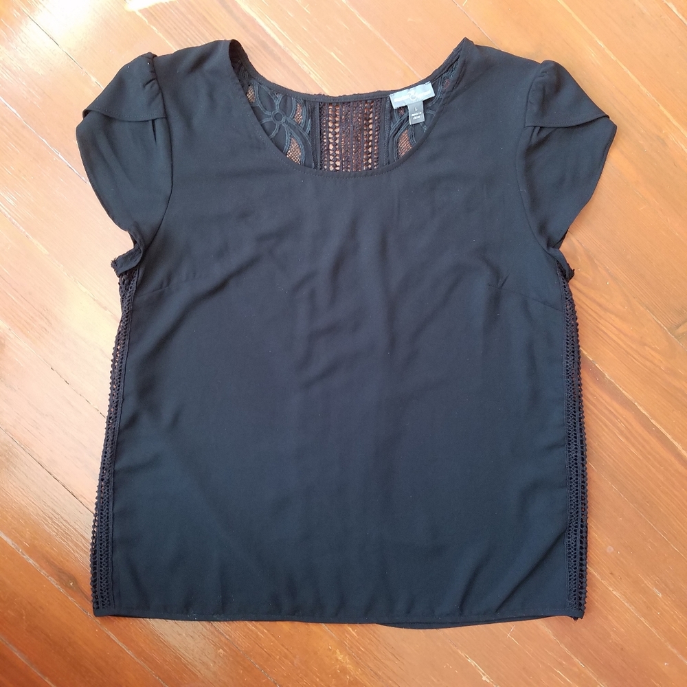 Market & Spruce Stitch Fix black lace back top